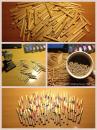 Many steps to make a reed.